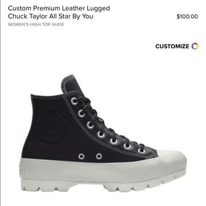 Converse Lugged Leather Hightops - Custom